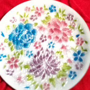 Vintage Japanese Cloisonne Collectors Plate IOB/ Sterling Silver Le…